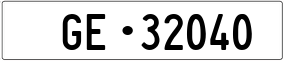 Trailer License Plate